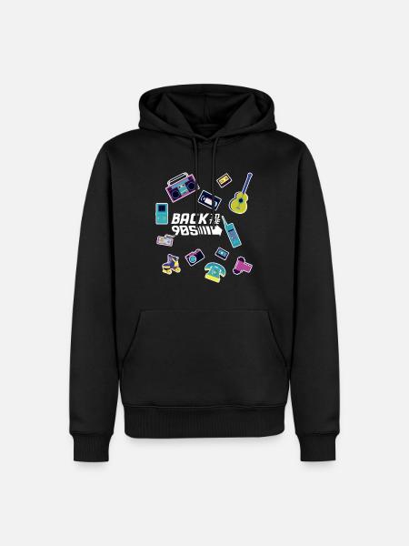 Back to the 90s - 90er Jahre, Kostüm - Männer Premium Bio Hoodie - Schwarz