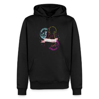Cadeau de la sage-femme - Sweat à capuche Premium bio Homme - noir - Devant - Nico (187cm)