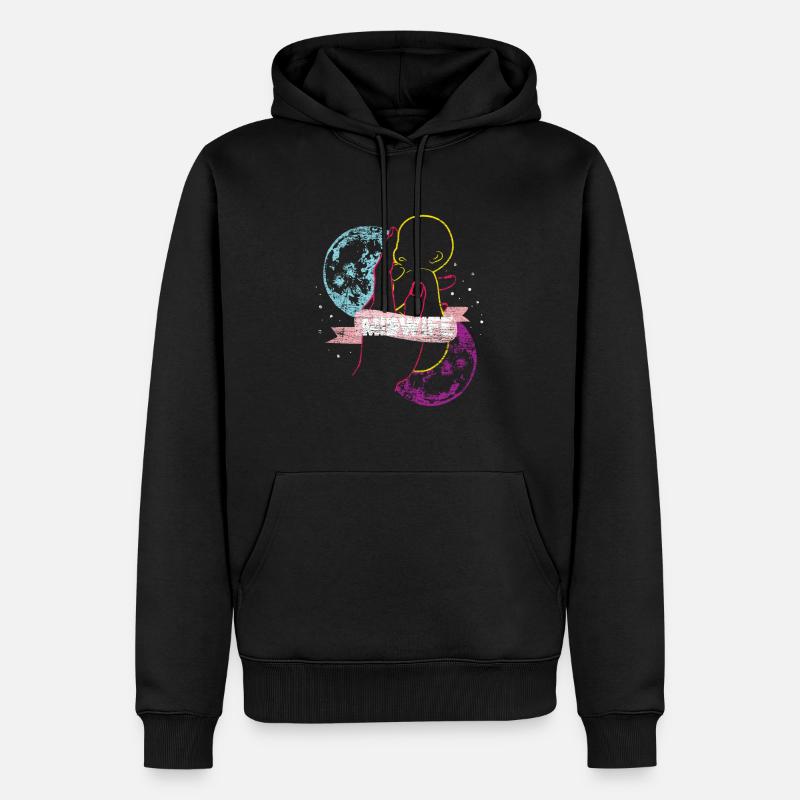 Geschenk der Hebamme - Männer Premium Bio Hoodie - Schwarz
