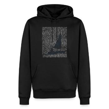 Cadeau de voile pour voilier - Sweat à capuche Premium bio Homme - noir - Devant - Nico (187cm)