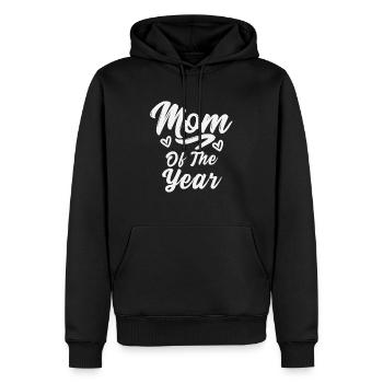 Mom of the year - Männer Premium Bio Hoodie - Schwarz - Vorne - Nico (187cm)