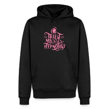 Team Hypnotiseur Hypnose Hypnotisieren Hypnotisch - Männer Premium Bio Hoodie - Schwarz - Vorne - Nico (187cm)