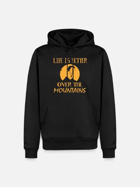 Paragliding paragliding paragliding saying - Men’s Premium Organic Hoodie - black