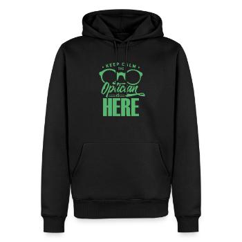 Augenoptik Optik Augenoptiker Optiker Auge Brille - Männer Premium Bio Hoodie - Schwarz - Vorne - Nico (187cm)