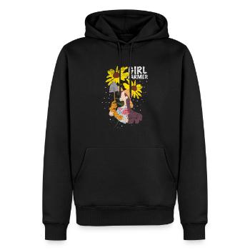 Bäuerin Landwirtin Geschenk - Männer Premium Bio Hoodie - Schwarz - Vorne - Nico (187cm)