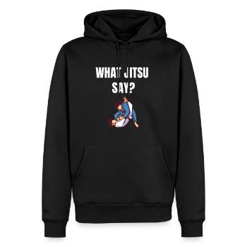 Jiu Jitsu Geschenk - Männer Premium Bio Hoodie - Schwarz - Vorne - Nico (187cm)