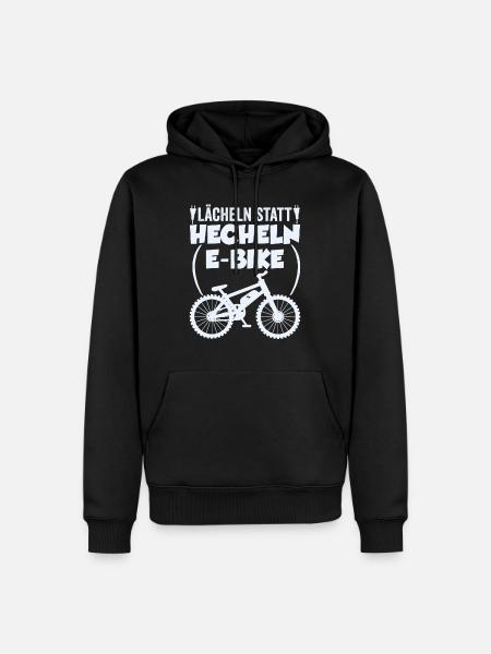 E-Bike - Männer Premium Bio Hoodie - Schwarz