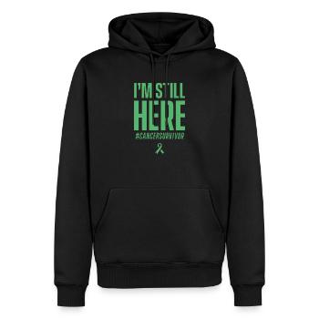 Survivant du cancer - Sweat à capuche Premium bio Homme - noir - Devant - Nico (187cm)