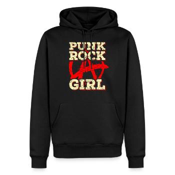 Punk rock musique punk rocker punks punk cadeau - Sweat à capuche Premium bio Homme - noir - Devant - Nico (187cm)