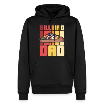 Billiard Dad - Männer Premium Bio Hoodie - Schwarz - Vorne - Nico (187cm)
