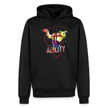 Hunde Agility - Männer Premium Bio Hoodie - Schwarz - Vorne - Nico (187cm)