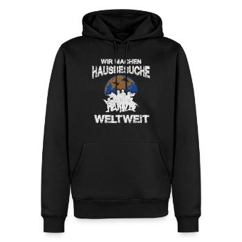 Bundeswehr Elite Army Soldat Hausbesuche Weltweit - Männer Premium Bio Hoodie - Schwarz - Vorne - Nico (187cm)