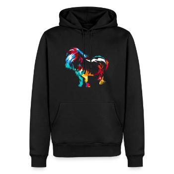 Shetlandpony Geschenk - Männer Premium Bio Hoodie - Schwarz - Vorne - Nico (187cm)