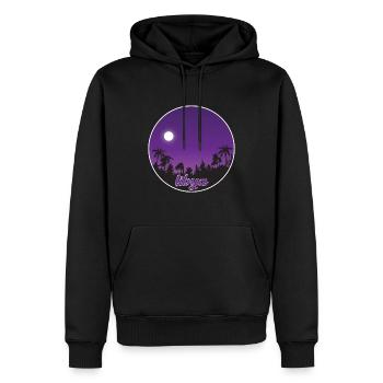 libyen lila Paradies - Männer Premium Bio Hoodie - Schwarz - Vorne - Nico (187cm)