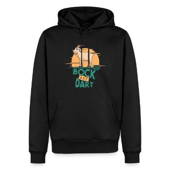 Bock Auf Dart - Fléchettes pour joueurs de fléchettes - Sweat à capuche Premium bio Homme - noir - Devant - Nico (187cm)