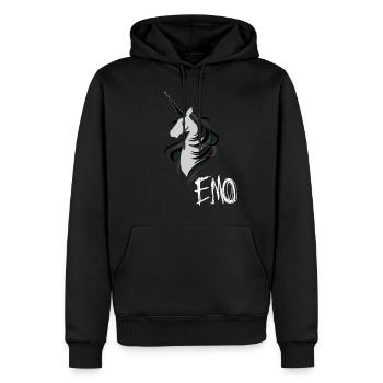 Emo Gothique Anime Unicorn Punk Mcr - Sweat à capuche Premium bio Homme - noir - Devant - Nico (187cm)