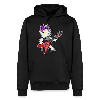 Cadeau de licorne pour femmes, hommes et enfants - Sweat à capuche Premium bio Homme - noir - Devant - Nico (187cm)