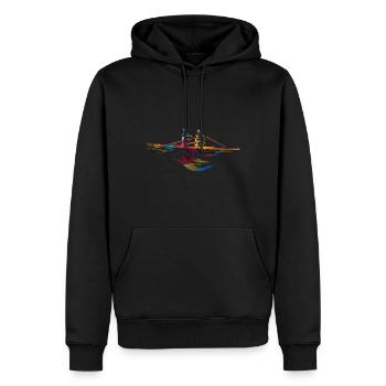 Rowing gift - Men’s Premium Organic Hoodie - black - Front - Nico (187cm)