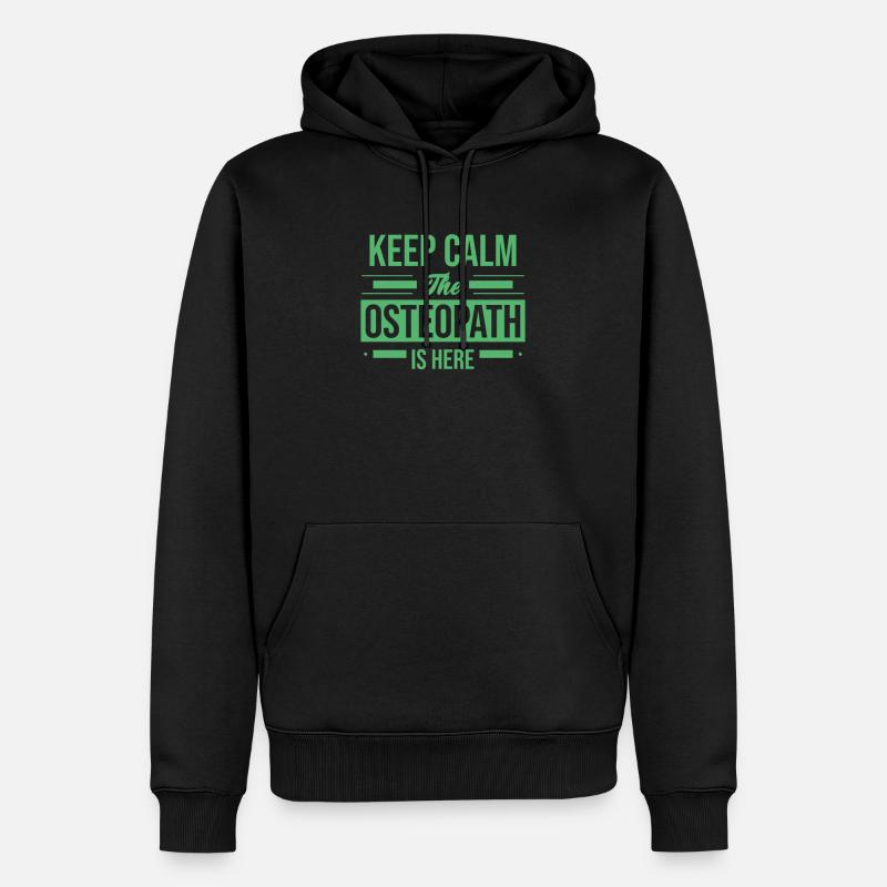 Praxis Osteopathin Osteopath Osteopathie Team - Männer Premium Bio Hoodie - Schwarz