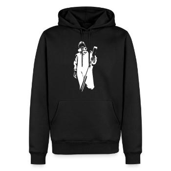 Nettoyeur de scène de crime - Sweat à capuche Premium bio Homme - noir - Devant - Nico (187cm)