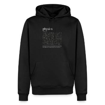 Conception drôle pour les physiciens - Sweat à capuche Premium bio Homme - noir - Devant - Nico (187cm)