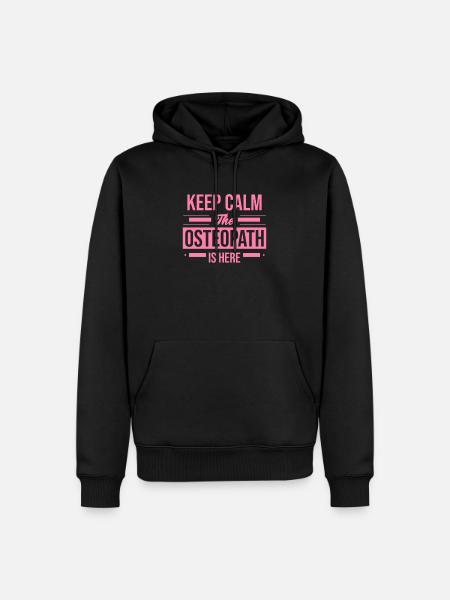 Osteopath osteopathy - Men’s Premium Organic Hoodie - black