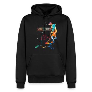 Tatortreiniger - Männer Premium Bio Hoodie - Schwarz - Vorne - Nico (187cm)