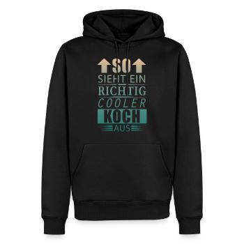 Cooler Koch Bester Koch Geschenk Herren Jungen - Männer Premium Bio Hoodie - Schwarz - Vorne - Nico (187cm)