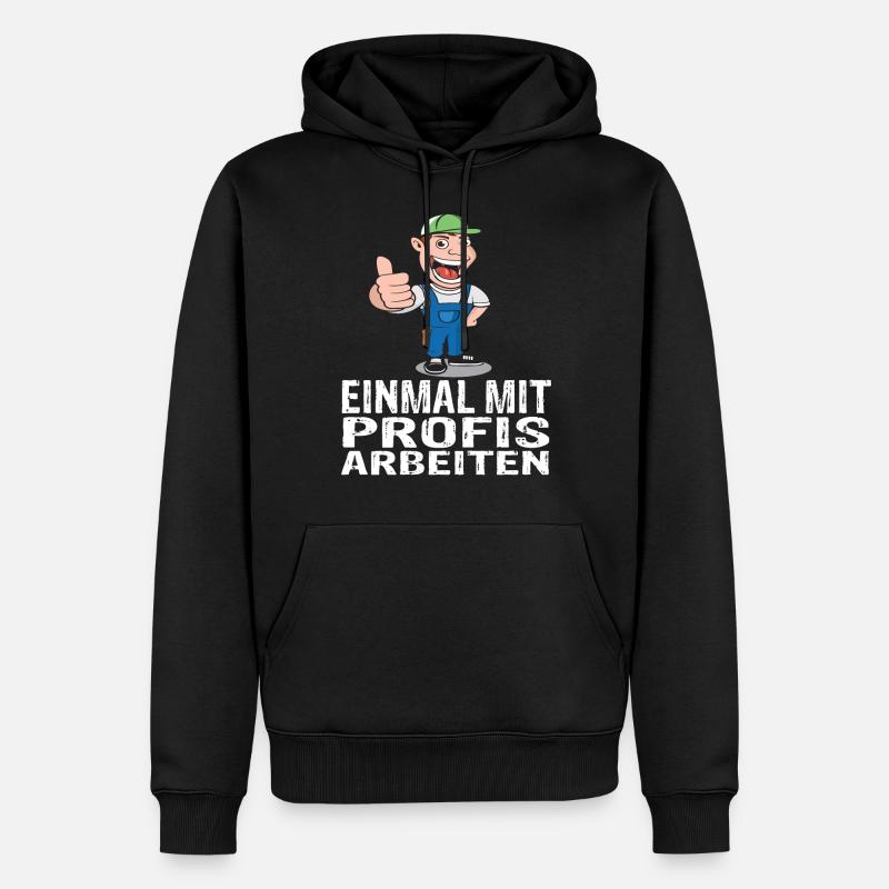 Handwerker - Männer Premium Bio Hoodie - Schwarz