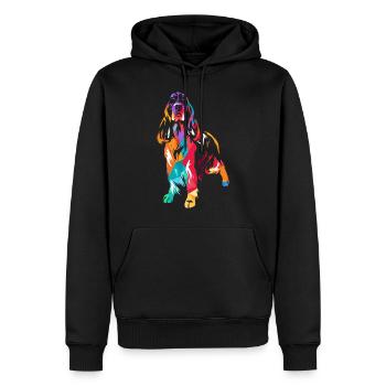 English Springer Spaniel - Männer Premium Bio Hoodie - Schwarz - Vorne - Nico (187cm)
