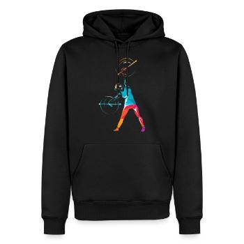Baton Twirling - Männer Premium Bio Hoodie - Schwarz - Vorne - Nico (187cm)