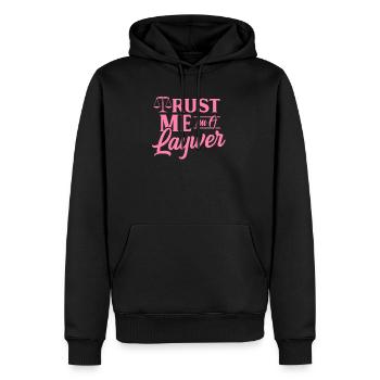 Avocat - Sweat à capuche Premium bio Homme - noir - Devant - Nico (187cm)