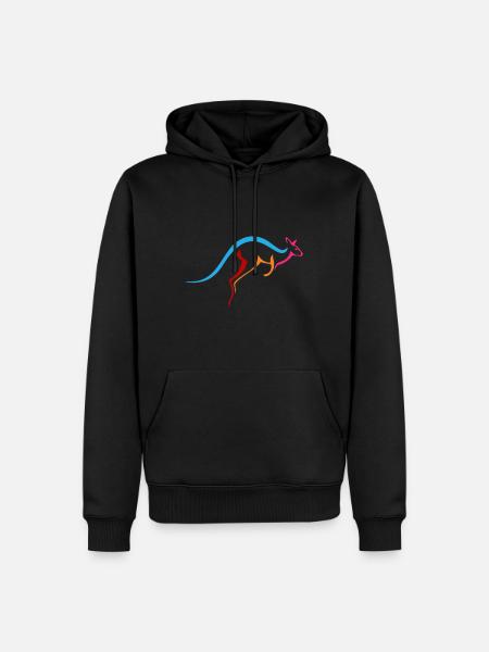 Kangaroo sport - Men’s Premium Organic Hoodie - black