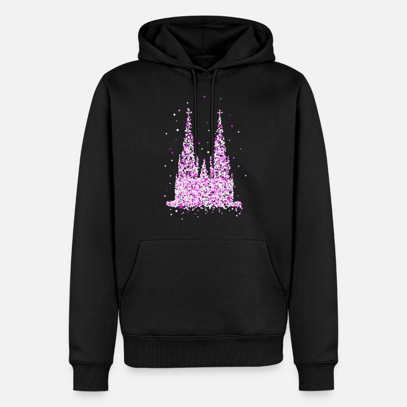 Kölner Dom - Männer Premium Bio Hoodie - Schwarz