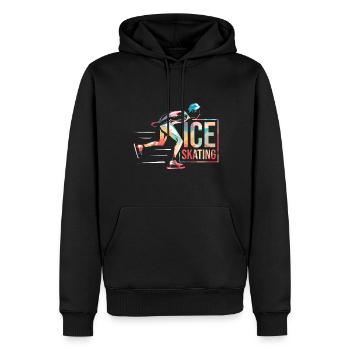 Schlittschuhlaufen - Männer Premium Bio Hoodie - Schwarz - Vorne - Nico (187cm)