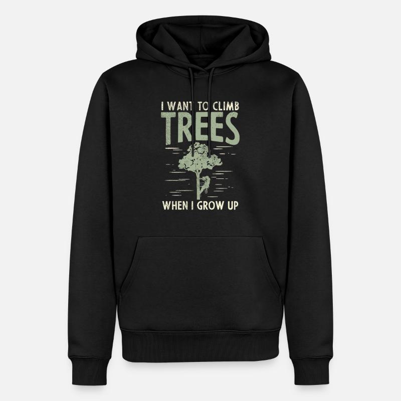 Baumpfleger Baumpflege Baumkletterer Geschenk - Männer Premium Bio Hoodie - Schwarz