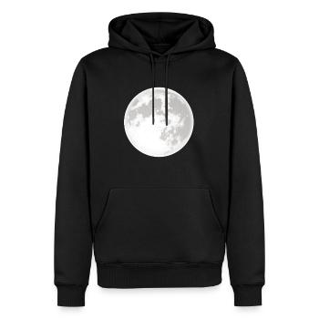Lunar Mond Moon Galaxy Universum - Männer Premium Bio Hoodie - Schwarz - Vorne - Nico (187cm)