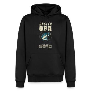 Angler Opa Angeln Fischen Geschenkidee - Männer Premium Bio Hoodie - Schwarz - Vorne - Nico (187cm)