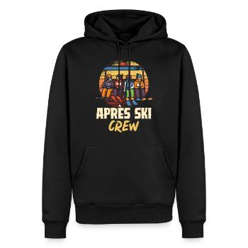 Apres Ski Crew - Männer Premium Bio Hoodie - Schwarz - Vorne - Nico (187cm)