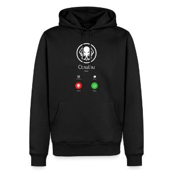 Rpg Cthulhu Cube D20 Board Game Gift Shirt - Men’s Premium Organic Hoodie - black - Front - Nico (187cm)