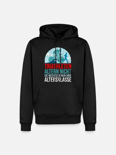 Triathlet Triathlon Geschenk - Männer Premium Bio Hoodie - Schwarz