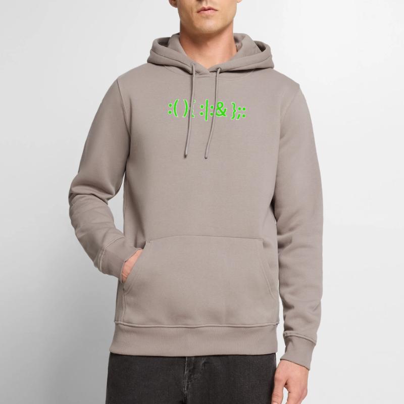 Bash Fork Bomb Shirt for Linux Unix Geeks Men’s Premium Organic Hoodie