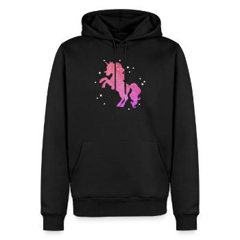 Süßes Pferd süßes Pony - Männer Premium Bio Hoodie - Schwarz - Vorne - Nico (187cm)