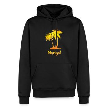 Marigot Traumurlaub mit Sonne - Männer Premium Bio Hoodie - Schwarz - Vorne - Nico (187cm)