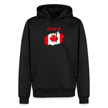 Kanada kanadisch Flagge Fahne - Männer Premium Bio Hoodie - Schwarz - Vorne - Nico (187cm)