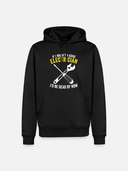 Elektriker Elektroinstallateur - Männer Premium Bio Hoodie - Schwarz
