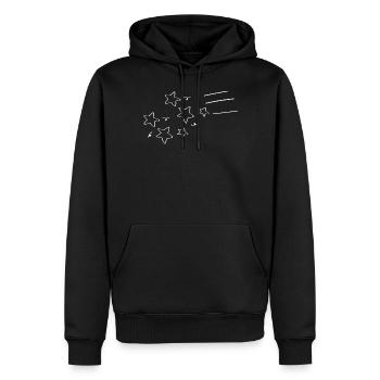 Sterne - Männer Premium Bio Hoodie - Schwarz - Vorne - Nico (187cm)
