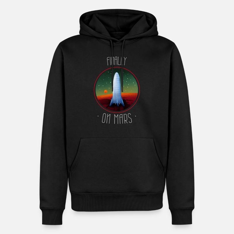 ENFIN SUR MARS - Sweat à capuche Premium bio Homme - noir