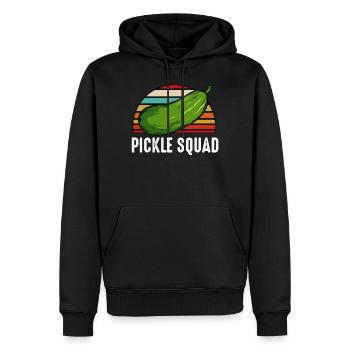Pickle Squad Pickle Squad Pickle Vintage Style Vintage - Sweat à capuche Premium bio Homme - noir - Devant - Nico (187cm)