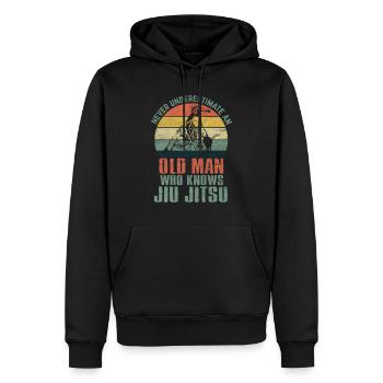 Jiu Jitsu - Männer Premium Bio Hoodie - Schwarz - Vorne - Nico (187cm)